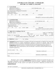 Acte auto inmatriculari contract vanzare cumparare consultanta. Contract De Vanzare Cumparare Pentru Un Autovehicul Model Contract Contract Auto