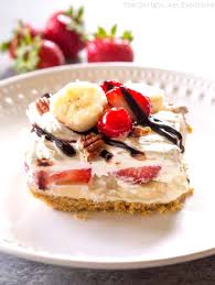 Banana Split Dessert The Girl Who Ate Everything