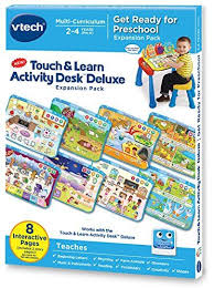 Vtech Touch And Learn Activity Desk Deluxe Expansion Pack Get Ready For Preschool Click On The Image For Ad Learning Activities Vtech Kindergarten Readiness