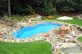 Inground Pools 2 Small Inground Pool Pool Landscaping Backyard Pool Landscaping