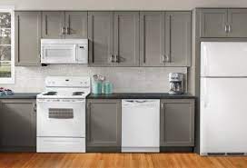 White kitchen cabinets offer the most timeless look and the one you'd least tire of over the years. Kitchen Ideas Decorating With White Appliances Painted Cabinets White Kitchen Appliances Grey Kitchen Designs Grey Kitchen Cabinets