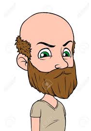 Men male human face men male human face head hair hairstyle mustache bald people fashion. Cartoon Bald Angry Boy Character With Big Beard Isolated On Royalty Free Cliparts Vectors And Stock Illustration Image 120905309