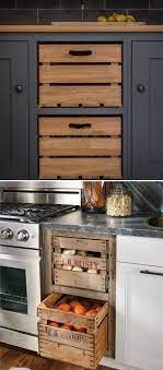 4 replacement drawer box most kitchen and bath cabinets are built to last, but the drawers take a lot of abuse. 6 Add Farmhouse Style To Kitchen By Replacing Cabinet Drawers With These Old Wooden Crates Kitchen Decor Kitchen Remodel Rustic Kitchen