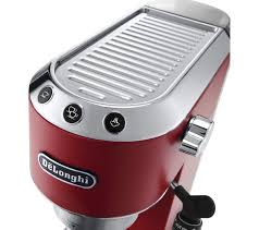 The machine does not deliver coffee, but only water is caused due to ground coffee may be blocked in the funnel. Buy Delonghi Dedica Ec685r Coffee Machine Red Free Delivery Currys