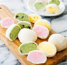 When making mochi, it is dusted with either cornstarch, potato starch, or additional rice flour to keep it from sticking. Mochi Ice Cream Home Facebook