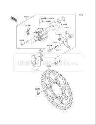 2009 kawasaki klx250sf klx 250sf front brake master cylinder with caliper. Kawasaki Klx 250 Klx250sf W9f W9f 2009 Front Brake Parts