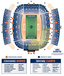 2013 Concessions Map Auburn Football Stadium Auburn