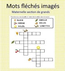Jacq Mots Fleches Images Mots Fleches Maternelle Grande Section Fiches De Travail Pour Maternelles