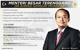 Sidang media menteri besar terengganu di kampung budaya terengganu muzium negeri. Bernama On Twitter Infografik Profil Menteri Besar Terengganu Dr Ahmad Samsuri Mokhtar