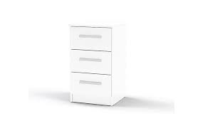 How to use night stand bedside table furniture wood drawer nightstand solid shelves metal. Lynx White High Gloss 3 Drawer Bedside Table Furniture And Choice