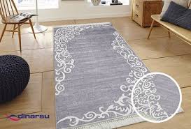 Dinarsu Yikanabilen Hali Sunshine Gri 1081 Grey Kids Rugs Decor Home Decor
