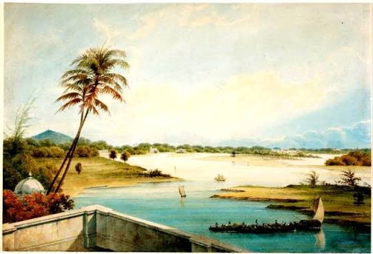 Adyar River view with St. Thomas's Mount