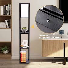 Shelf floor lamp 2 usb charging ports,electric outlet, modern led standing light | ebay skip to main content Promecity Shelf Floor Lamp With Usb Charging Port Tower Storage Shelves For Bedroom Modern Floor Lamp Bedside Table Amazon De Lighting