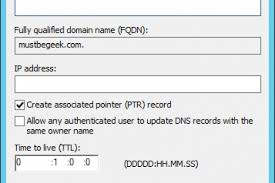 Add Host A Record In Windows Dns Server