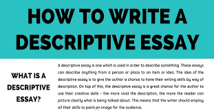 Descriptive Essay: Definition, Examples & Tips For Writing A Descriptive  Essay • 7Esl