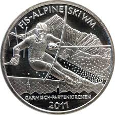 Auch der schwyzer technikerin dürfte. 10 Euro Fis Alpine Ski Wm Germany Federal Republic Numista