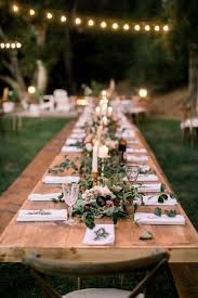 Modern Bohemian Backyard Wedding Bohemian Backyard Wedding Picnic Table Wedding Bohemian Wedding Decorations
