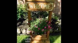 Cut the brown treated lumber to the measurements above and as seen in the picture. Diy Wooden Hanging Plant Stands Craftingwhileadulting Com Youtube