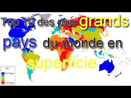 Autant dire qu'il est difficile de passer à côté des terres algériennes sur une carte du monde. Top 10 Des Plus Grands Pays Du Monde En Superficie Youtube
