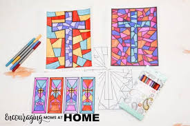 Sara elliott ­making stained glass is an ancient art that can be traced back to t. Free Stained Glass Coloring Pages And Bookmarks For Easter