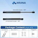 Amazon.com: ARANA LGP8-200-150 C16-17566- Puntales de resorte de gas de 20  pulg y 150 libras, soporte de elevación p/tapa de lancha, cama de casa ...