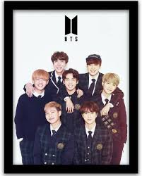 Bts is a seven member boy band also known as bangtan soyeodan. Bts Bangtan Boys Wall Frame Bts Band Members Framed Wall Poster Paper Print Music Personalities Posters In India Buy Art Film Design Movie Music Nature And Educational Paintings Wallpapers At