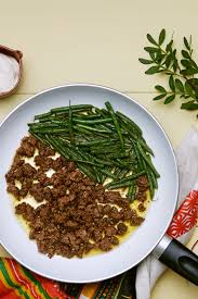 Keto Ground Beef And Green Beans Recipe Diet Doctor Recipe Beef And Green Beans Recipe Bean Recipes Green Bean Recipes