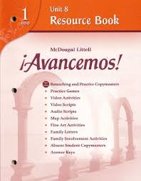 1 unit resource book did you get it? Mcdougal Littel Avancemos Level 1 Abebooks