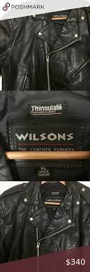 Men S Black Leather Wilson S Harley Davidson Xl Black Leather Leather Wilsons Leather Jacket