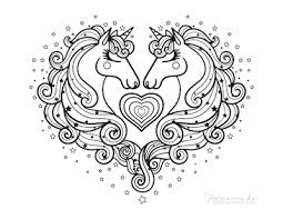 763 valentines day coloring pages sheets cards. 75 Magical Unicorn Coloring Pages For Kids Adults Free Printables