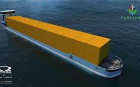 Digital provider of logistics services for transport companies. Niederlander Bauen Containerschiff Mit Elektromotor