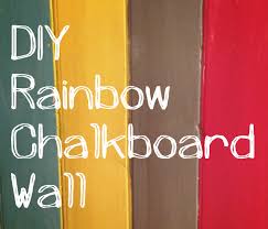 Chalkboard paint is a huge trend—and why not? Diy Rainbow Chalkboard Wall Lulastic And The Hippyshake