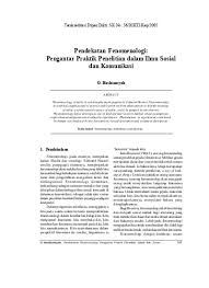 Belakang pengarang tahun dan halaman dan ditulis dalam kurung. Tap Com Pendekatan Fenomenologi Pengantar Praktik Ejournal Unisba 1146 2360 1 Pb