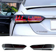 How to replace rear brake light bulb toyota camry. For Lexus Style 2018 2020 Toyota Camry Tail Light Smoke Led Rear Lamps Assembly Ebay
