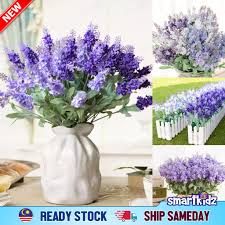 Lavender silk flowers for wedding. Buy 1 Bouquet 10 Heads Spike Lavender Artificial Flowers Wedding Home Decoration Flower Bunga Hiasan Smartkidz Seetracker Malaysia