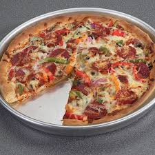 Nordic Ware Naturals 14 Deep Dish Pizza Pan Aluminum Lifetime Warranty 14 X 14 X 1 75 Walmart Com In 2020 Deep Dish Pizza Pan Deep Dish Pizza Supreme Pizza