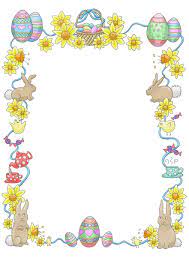 Easter Border Easter Frame Easter Wallpaper Easter Bunny Letter