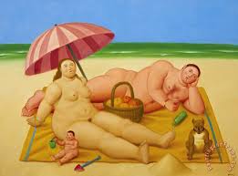 Fernando Botero Nudist Family 2009 Art Print For Sale Paintingandframe Com