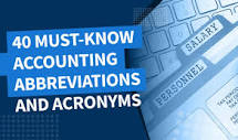 40 must-know accounting abbreviations and acronyms - Blog