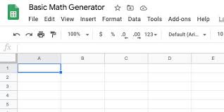 Parts of a floor.math function. Basic Math Problem Generator With Google Sheets Digital Maestro Magazine