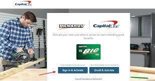Report death of a cardholder: Menards Capitalone Com Activate Guide To Activate Your Menards Big Credit Card Survey Land