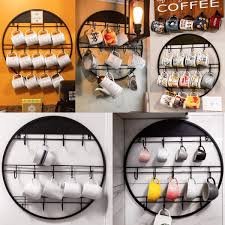 Uline stocks a wide selection of cup racks. Ajart Mug Rack Hand Forged Coffee Cup Rack Large Wall Mounted Storage Display Organizer Rack For Coffee Mugs Tea Cups And More 22 8 Black Buy Online At Best Price In Uae Amazon Ae