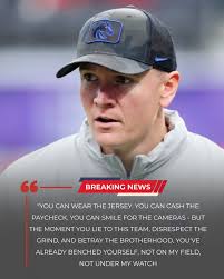 BREAKING: Boise State Broncos head coach Spencer Danielson has stunned the  football world by suspending three of the team's star players after they  were caught partying at a downtown nightclub