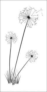 Large Dandelion Wall Stencil To Buy Online Now Stencils Wall Dandelion Flower Drawing