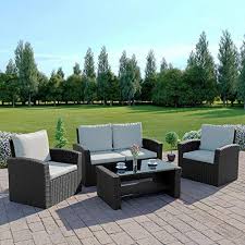 Shop our best selection of rattan / wicker coffee tables to reflect your style and inspire your home. Rattan Outdoor Garden Patio Conservatory 4 Seater Sofa And Armchair Se Maraz