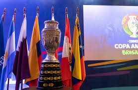 Just like with the logo for this year's copa america in brazil , the trophy takes the center spot, with the colors of the two host teams represented in the abstract graphics to either side of it. Conmebol Confirms 2020 Copa America In Argentina Colombia New Format Mundo Albiceleste