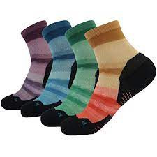 Huso Men Women Print Cushion Athletic Performanc Crew Socks 1 4 6 Pair Multi Color Learn More B Running Socks Women Slippers Fashion Best Socks For Running