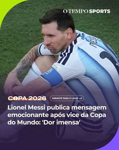 DESPEDIDA? - Um dia depois da poss&iacute;vel despedida com a camisa da Argentina em Copas do Mundo, Lionel Messi publicou uma mensagem de agradecimento ao grupo que foi vice-campe&atilde;o, ap&oacute;s perder para