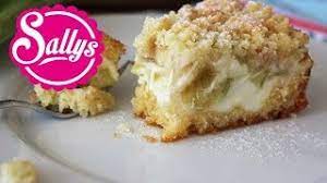 Check spelling or type a new query. Rhabarberkuchen Mit Vanillecreme Und Streuseln Sehr Einfach Auch Als Blechkuchen Sallys Welt Youtube