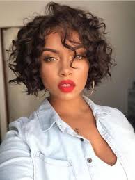 Messy Chin Length Curly Women Capless Wigs Hair Styles Short Hair Styles Curly Hair Styles Naturally